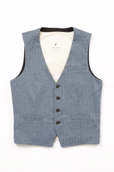 Tweed Vest Durrow Dove Herringbone